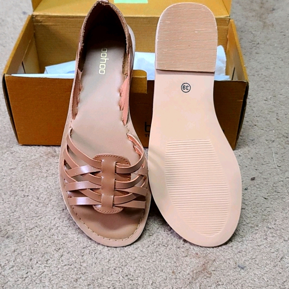 Tan Sandals From Boohoo